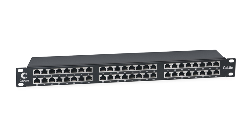 Патч-панель Cabeus PLHD-48-CAT.5E-SH-DUAL IDC-1U