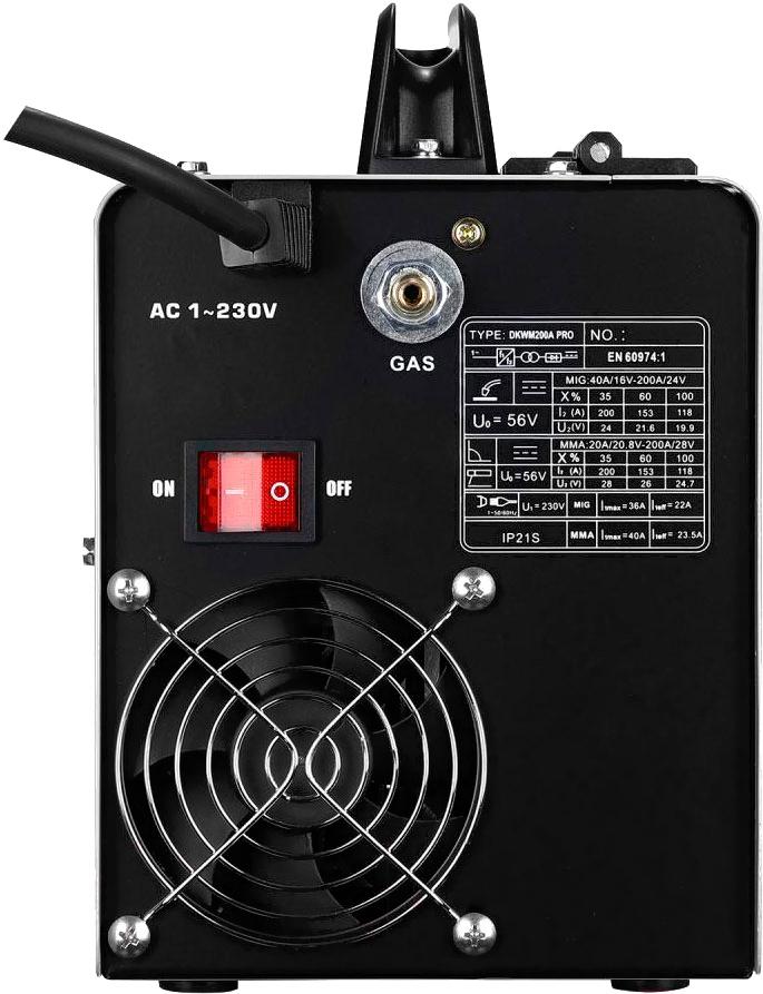Сварочный инвертор Deko DKWM200A MIG-MAG/ММА (051-4686)
