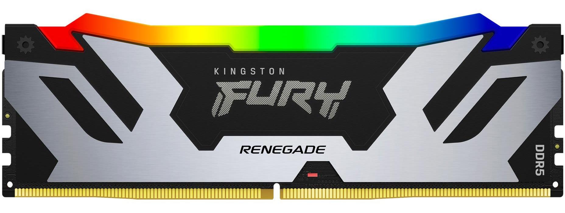 Оперативная память Kingston Fury Renegade Black RGB Gaming DDR5 16GB (KF572C38RSA-16)