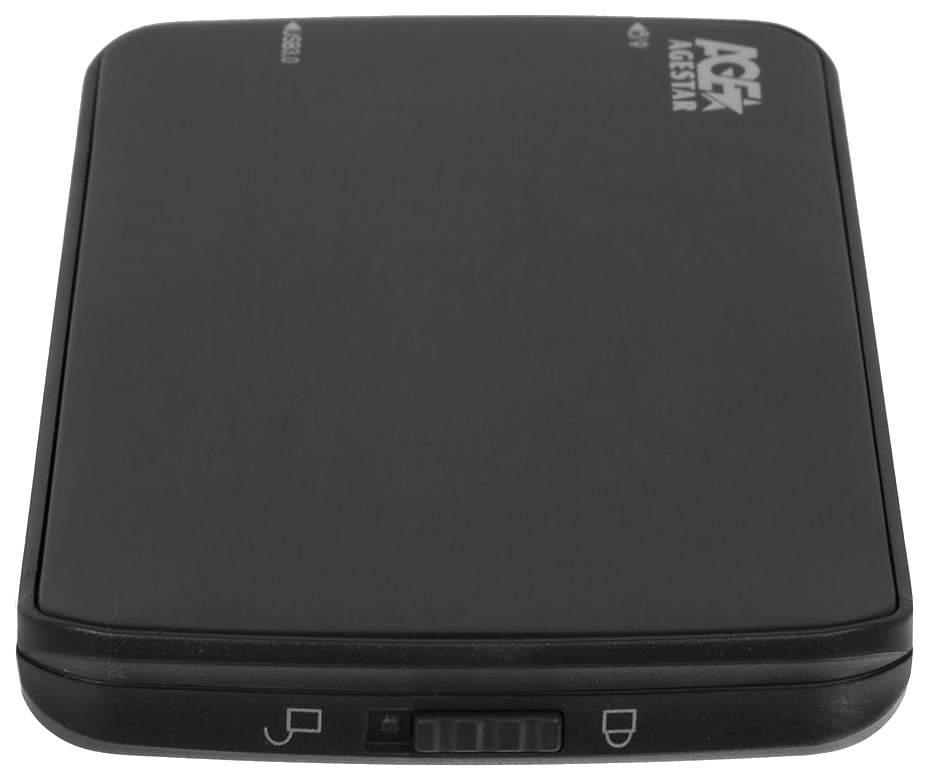 Бокс для накопителя AgeStar 3UB2A12 черный