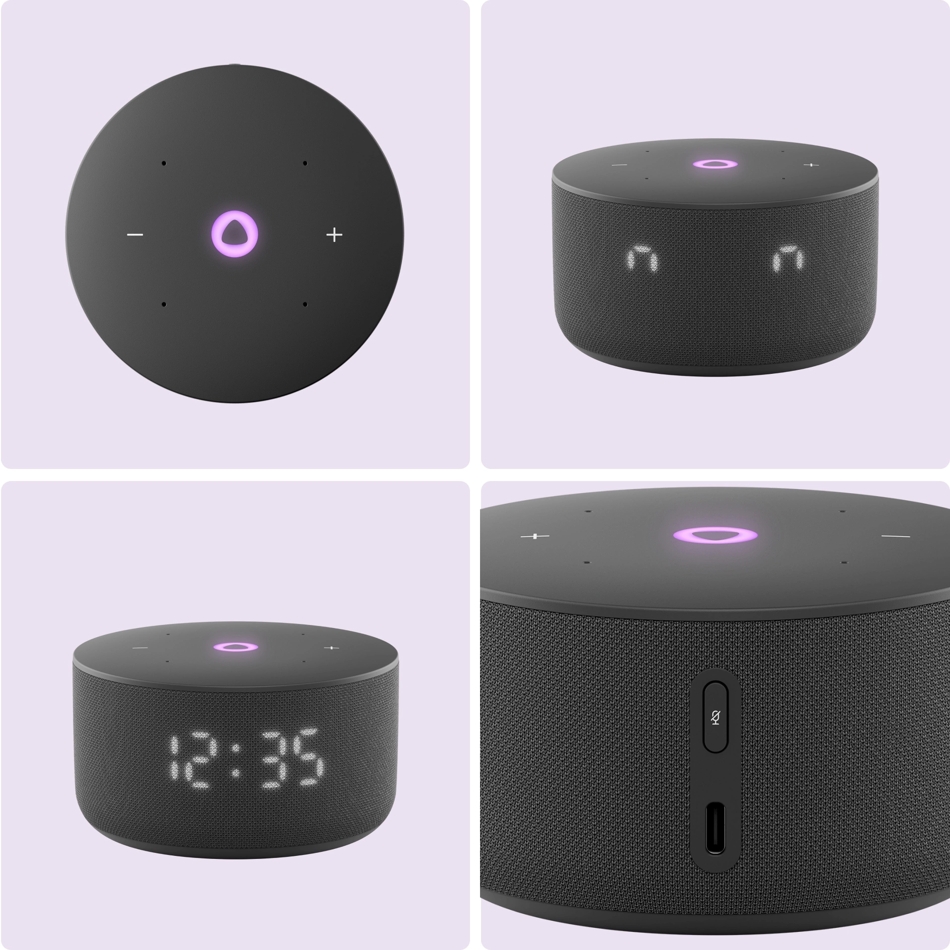 Умная колонка Яндекс Станция Мини 3 черный (YNDX-00027BLK)