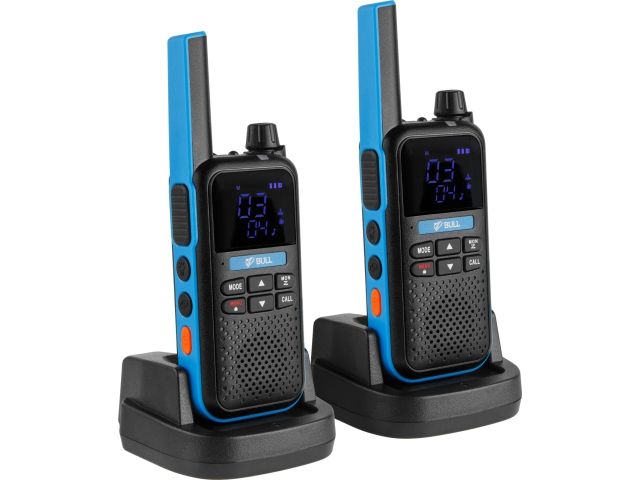 Портативная радиостанция BULL WT 1605 в кор. (комплект 2 шт.) (PMR (446 МГц), 0,5 Вт, 12,5 кГц, до 27 часов, 120 г)