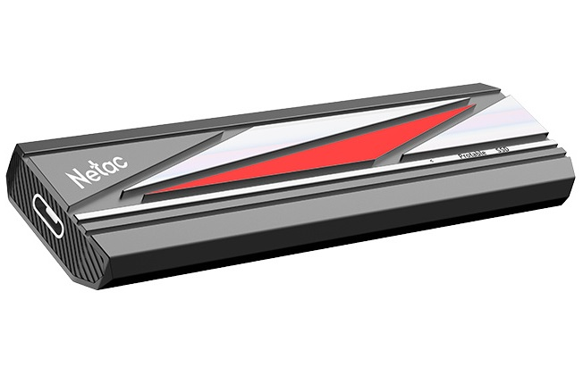 Внешний накопитель Netac USB-C 256GB черный (NT01ZX20L-256G-32BK)
