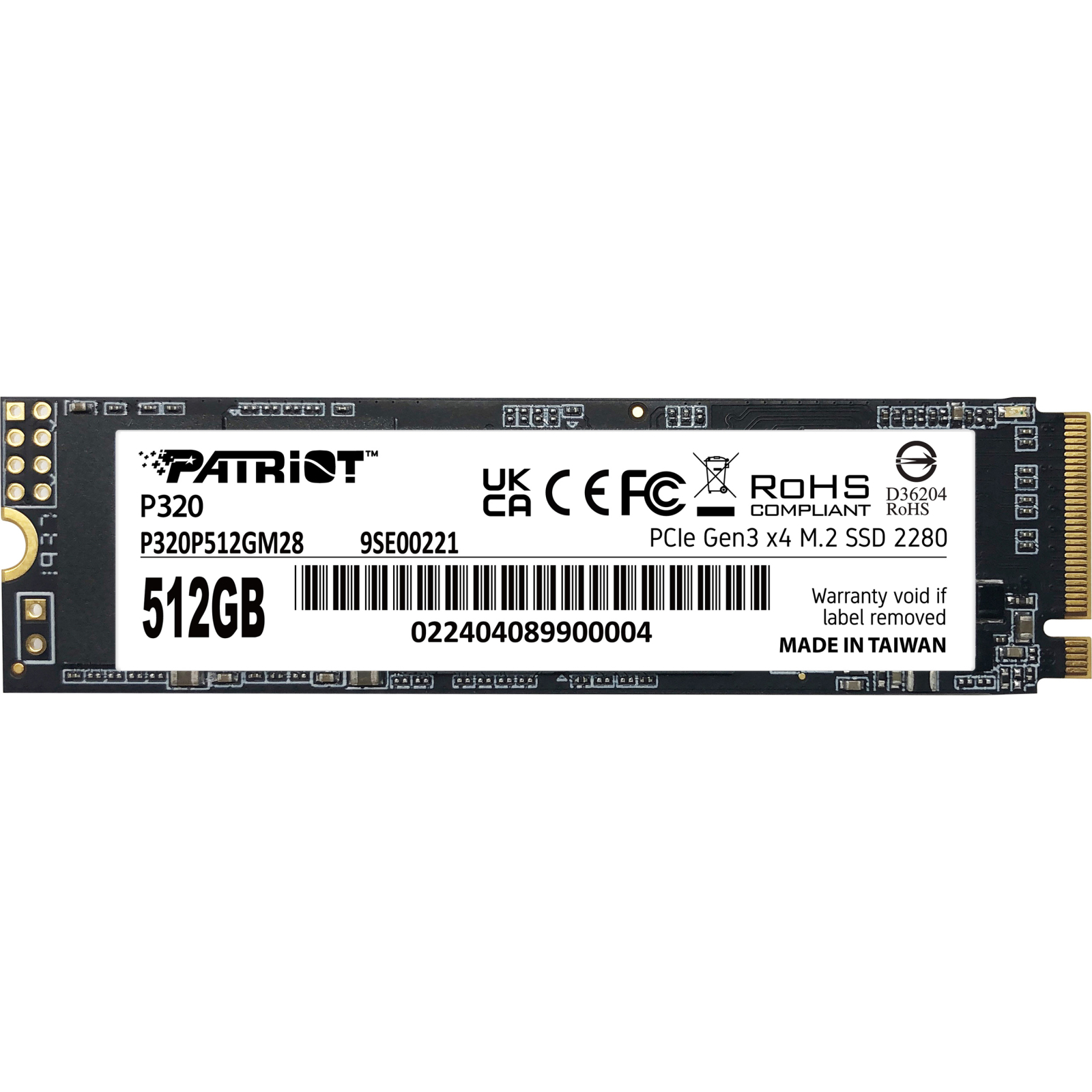 SSD диск Patriot P320 512GB (P320P512GM28)