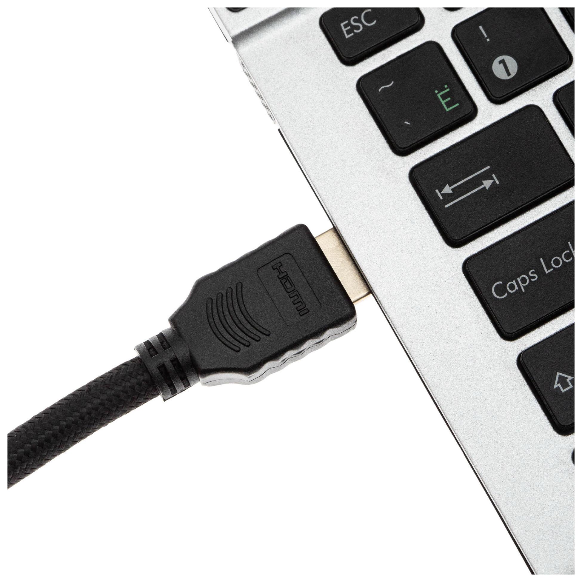 Кабель аудио-видео Cactus CS-HDMI.2-1.8 HDMI (m)/HDMI (m) 1,8м Gold черный