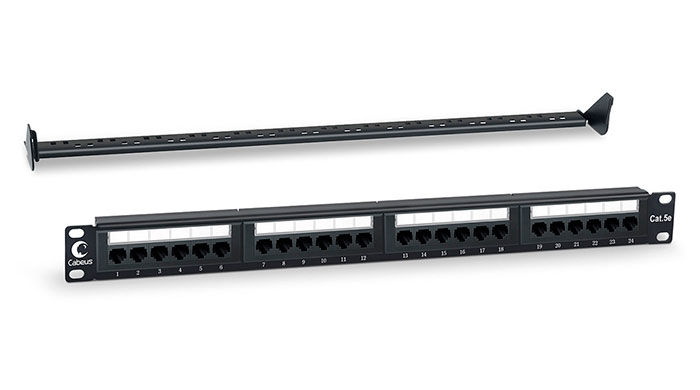 Патч-панель Cabeus PL-24-Cat.5e-Dual