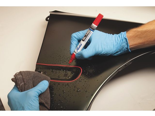 Маркер промышл. для временной маркировки на основе жидк. краски MARKAL SL130 БЕЛЫЙ (Толщина линии 3 мм. Цвет белый)