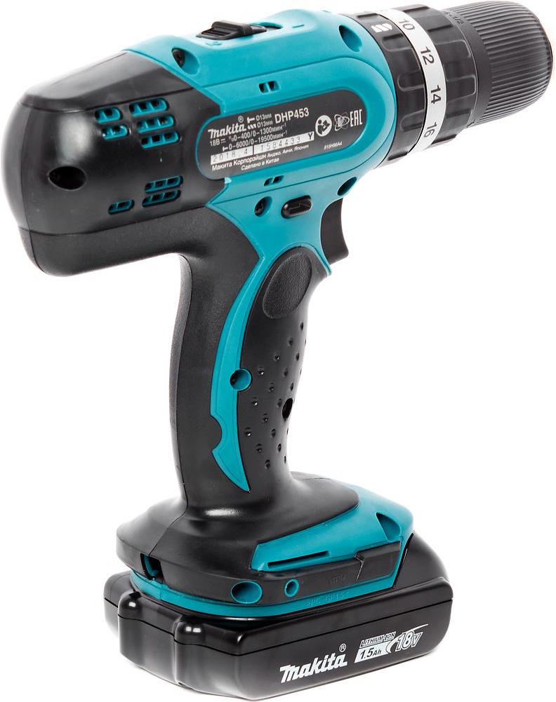 Дрель-шуруповерт Makita DHP453SYE кейс