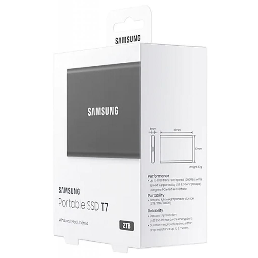 Внешний накопитель Samsung T7 Touch USB3.2 2 TБ черный (MU-PC2T0T/WW)
