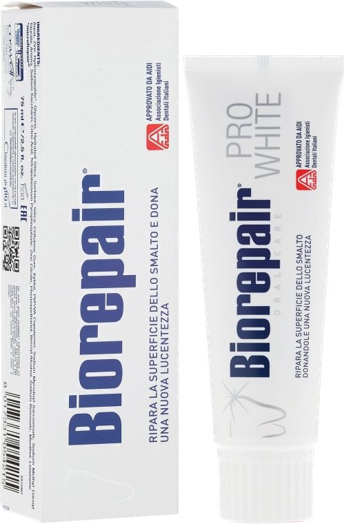 Зубная паста Biorepair Pro White 75мл