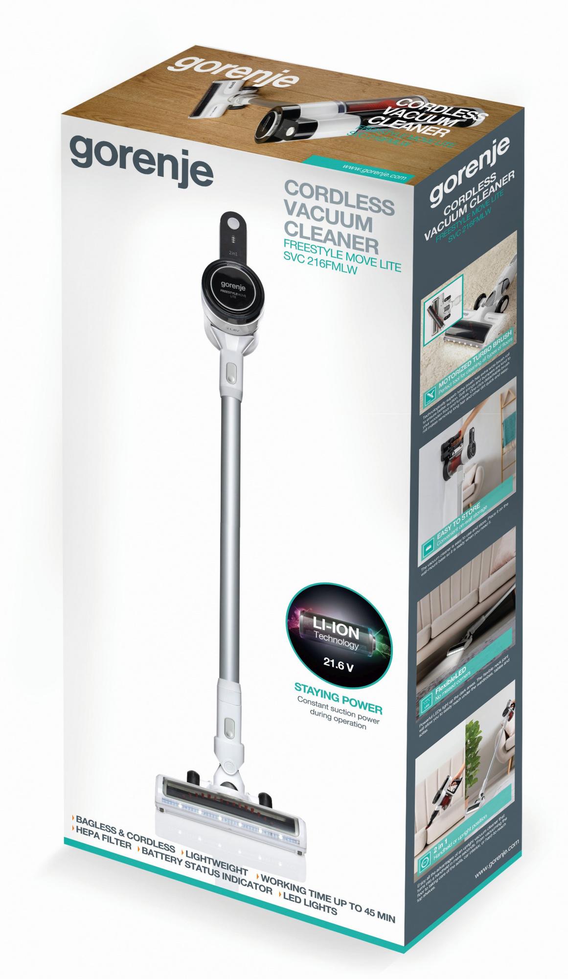 Пылесос Gorenje SVC216FMLW