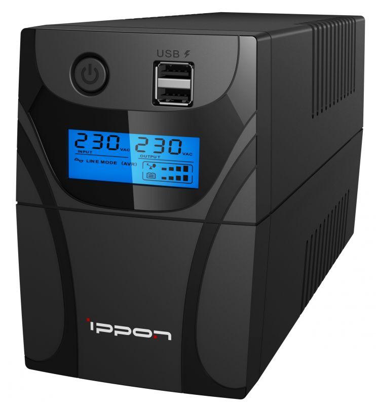 Источник бесперебойного питания Ippon Back Power Pro II Euro 650 360 Вт 650 ВА черный (1005511)