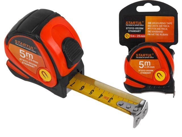 Рулетка 5м/25мм STARTUL STANDART (ST3112-0525M)