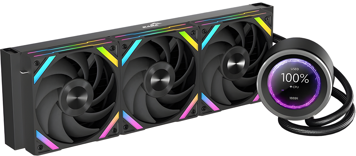 Система жидкостного охлаждения для процессора Sama Q60 BK черный (Q60-BKWANNO3-G)