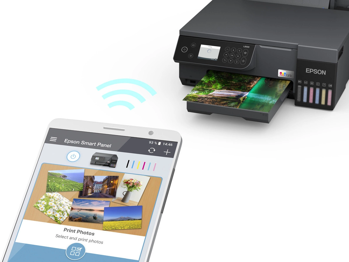 МФУ Epson EcoTank L8100 черный (C11CK94402)