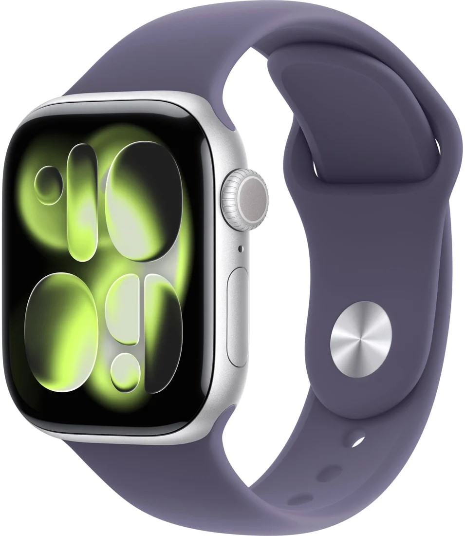 Умные часы Apple Watch Series 11 GPS 42mm Silver Al Case Purple Fog Sport Band M/L A3331 (MEU74ZP/A)