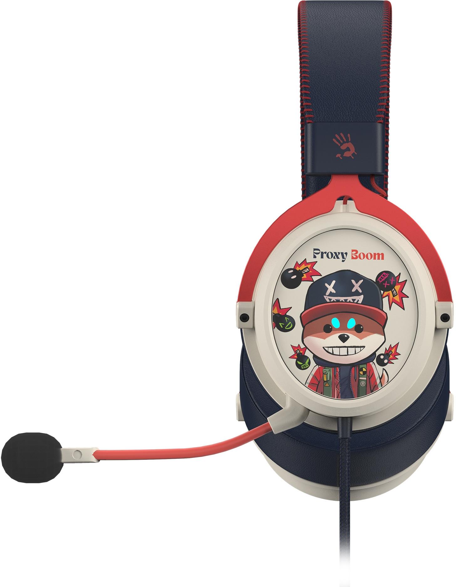 Наушники A4Tech Bloody M595 Proxy Boom бежевый/черный