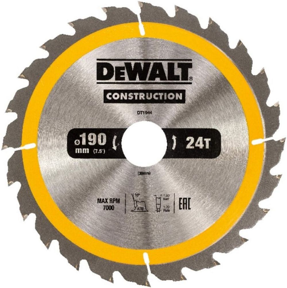 Диск пильный DeWalt DT1944-QZ
