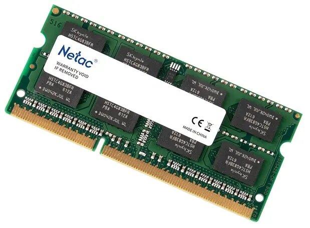 Оперативная память Netac Basic 4GB DDR3 SODIMM PC3-12800 (NTBSD3N16SP-04)