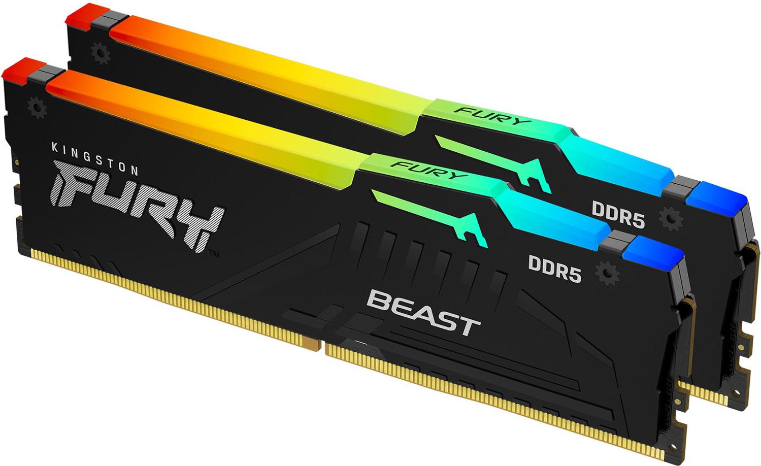 Оперативная память Kingston Fury Beast Expo Gaming 16GB DDR5 RGB (KF560C36BBEAK2-16)
