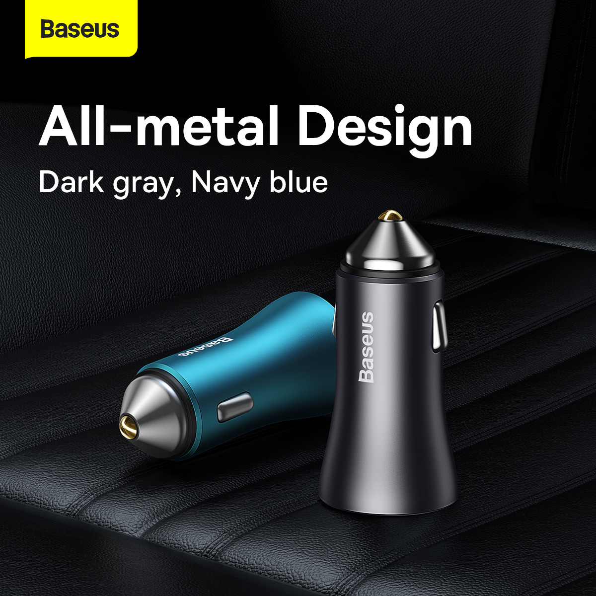 Автомобильное зарядное Baseus CGJM000113 Dark Gray