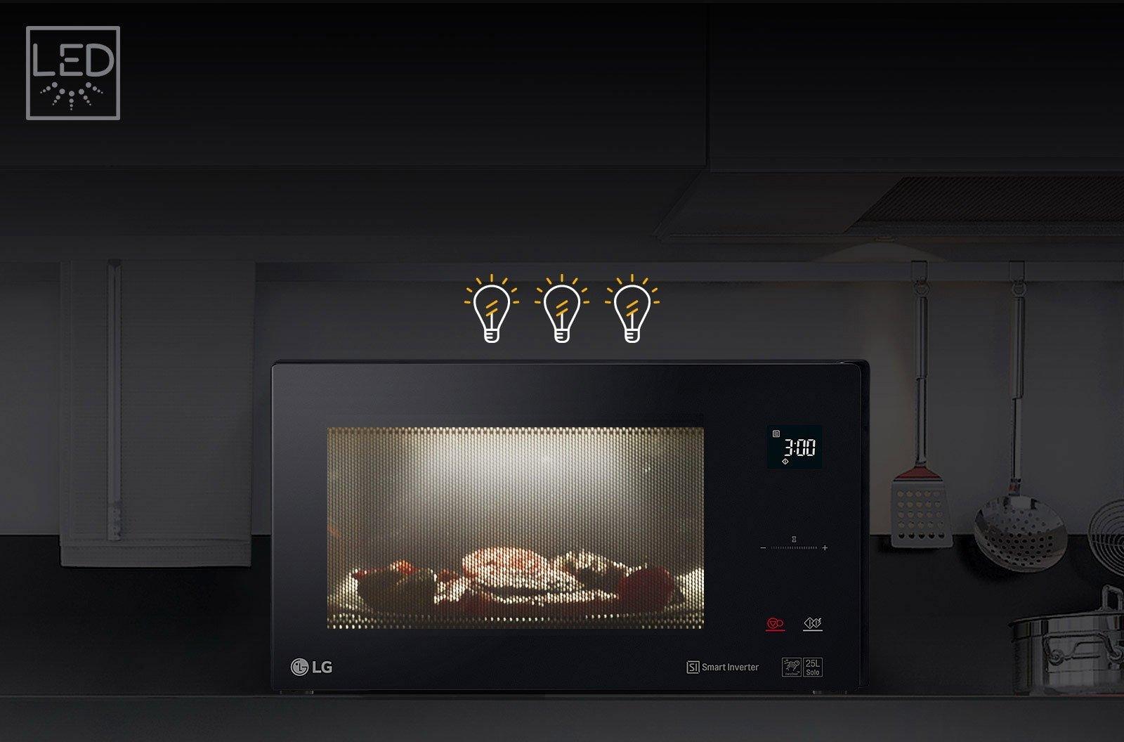 Микроволновая печь LG MW25R35GIS черный