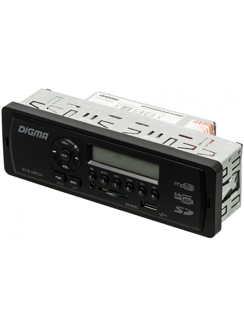 Автомагнитола Digma DCR-100G24