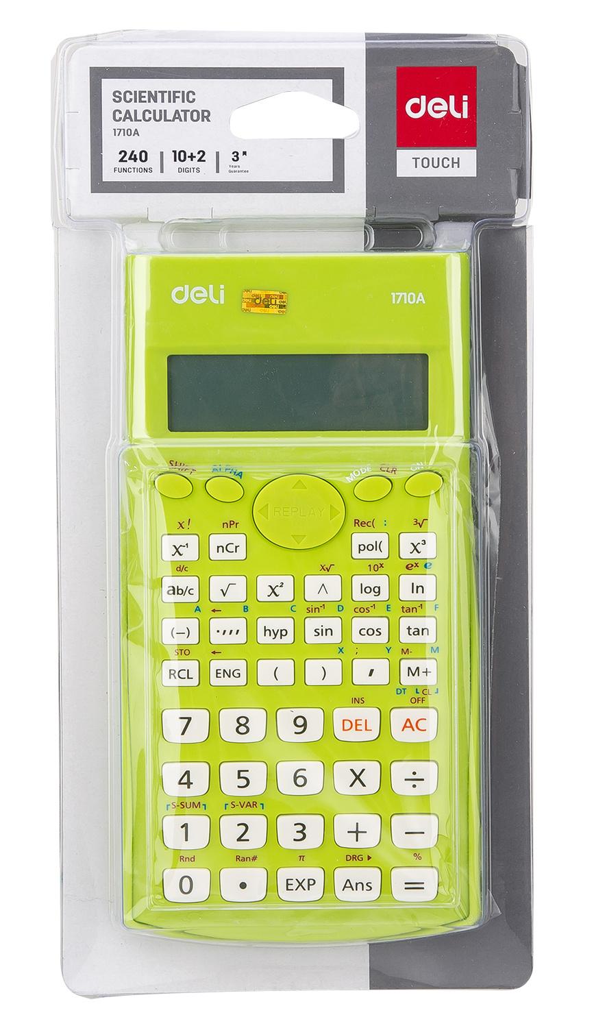 Калькулятор Deli E1710A/GRN