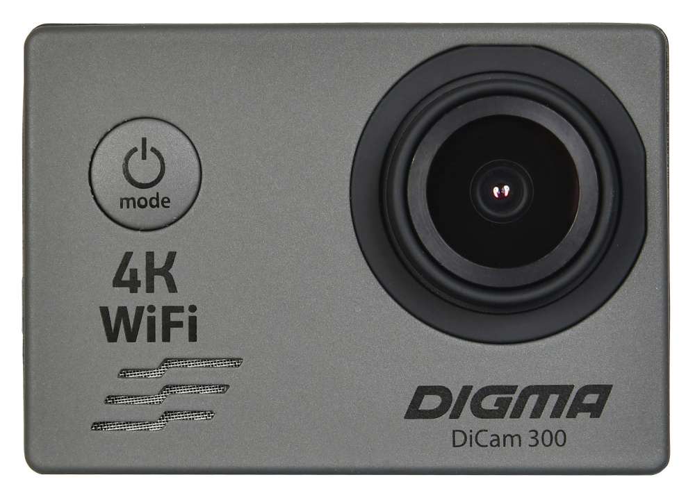 Экшн-камера Digma DiCam 300 серый (DC300)