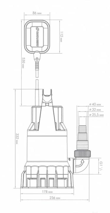 Фекальный насос Джилекс 230/8 (5401)