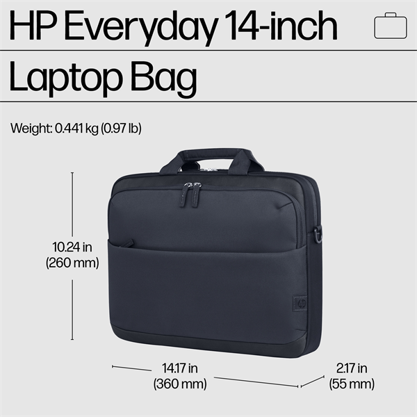 Сумка для ноутбука HP Everyday 14 Odyssey Gray (A08JVAA)