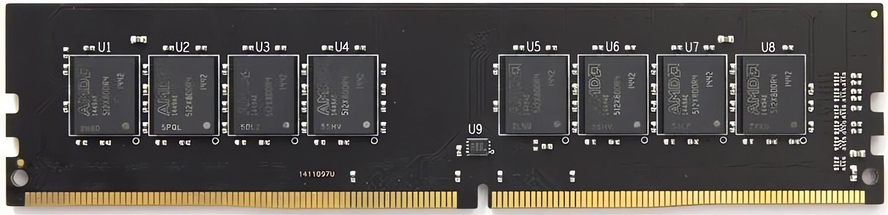 Оперативная память AMD DDR4-2400 16GB PC-19200 (R7416G2400U2S-UO)