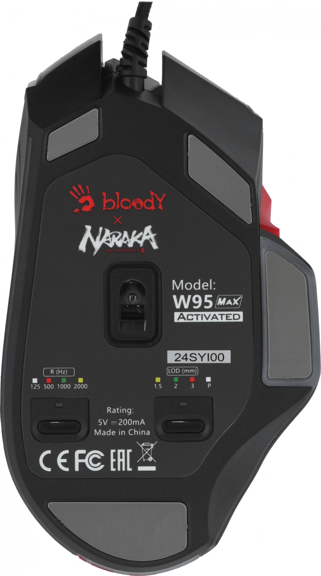 Мышь A4Tech Bloody W95 Max Naraka белый/рисунок