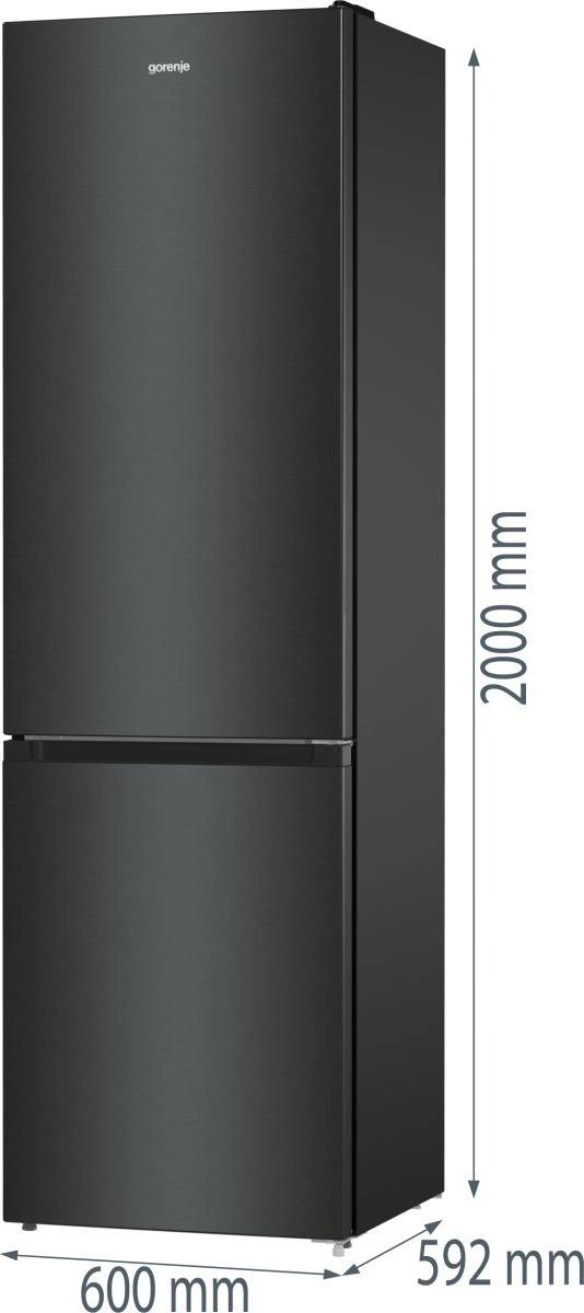 Холодильник Gorenje NRK6202EBXL4 черный