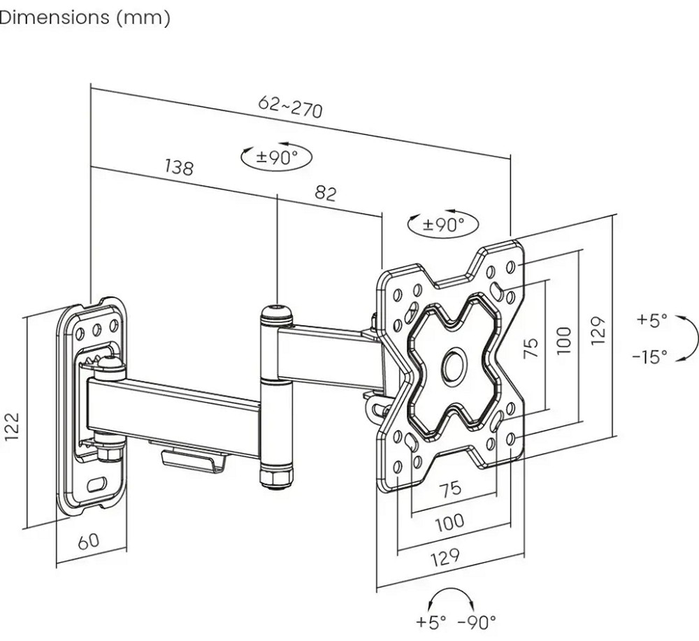 Кронштейн Roome LDA40-112-R