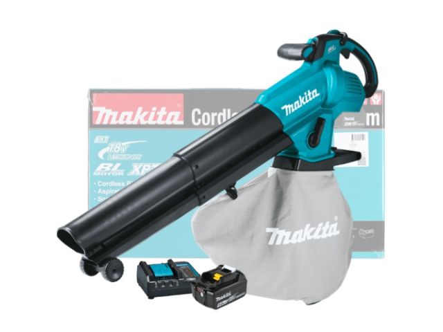 Аккум. воздуходувка MAKITA LXT DUB187T001 в кор. ( LXT BL 18В, 4,2 м3/мин, 64 м/с, мешок25л, XPT,(BL1850B,DC18WC))