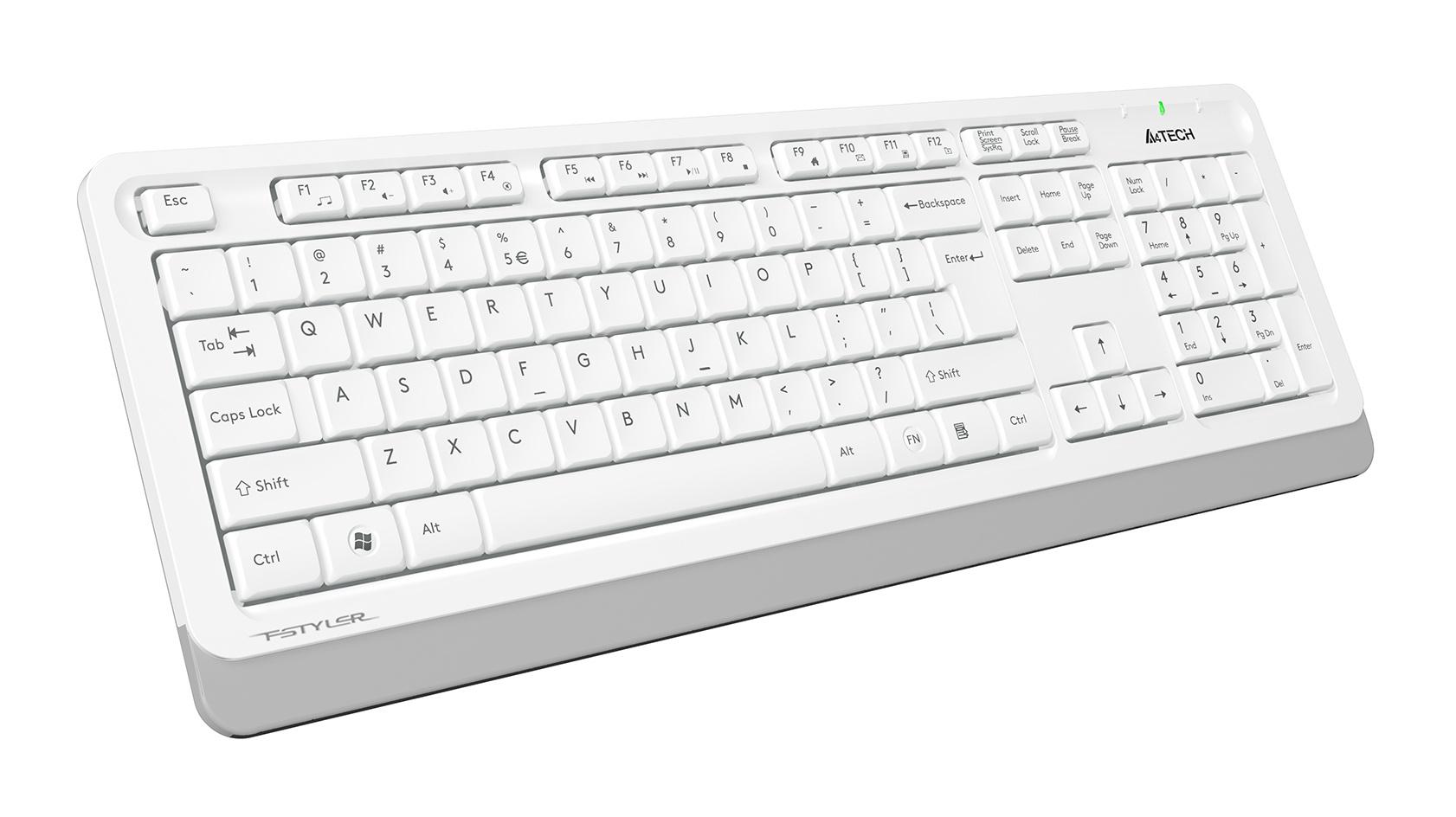 Набор периферии A4Tech Fstyler FG1010S белый/серый