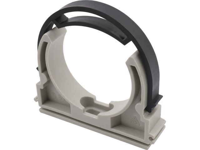 Клипса (опора) для труб ПП D32 c лентой, сер. FV Plast (Под заказ кратно коробкам)