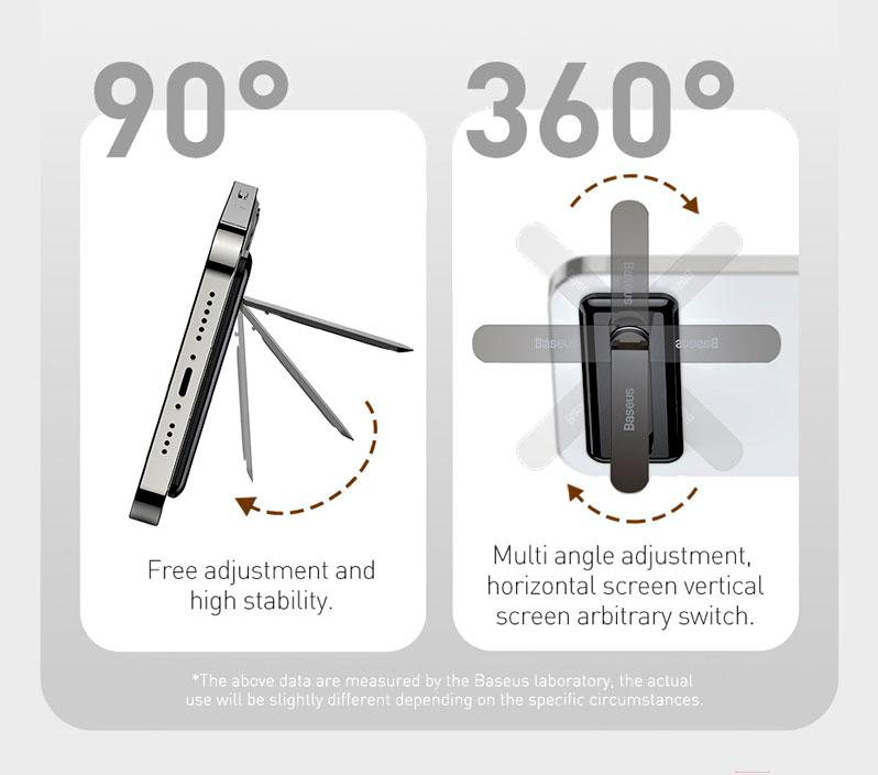 Подставка для смартфона Baseus Foldable Bracket Black (LUXZ000001)