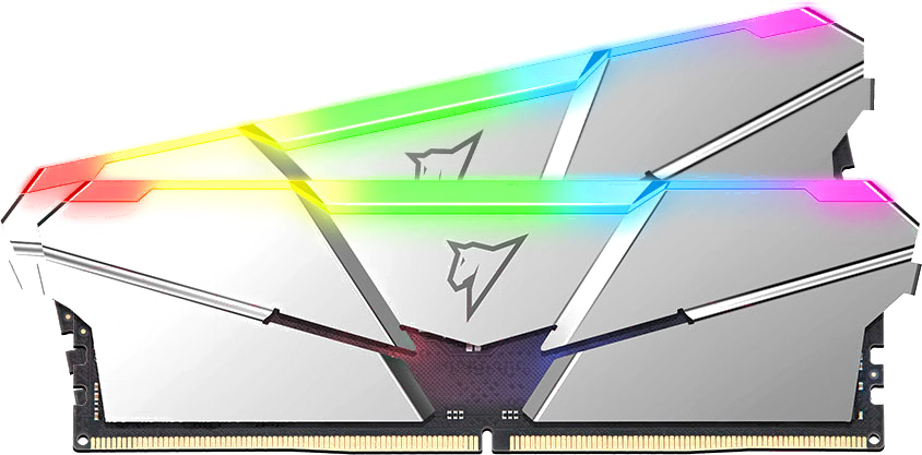 Оперативная память Netac Shadow RGB XMP Silver 32GB DDR5 (NTSRD5P56DP-32S)