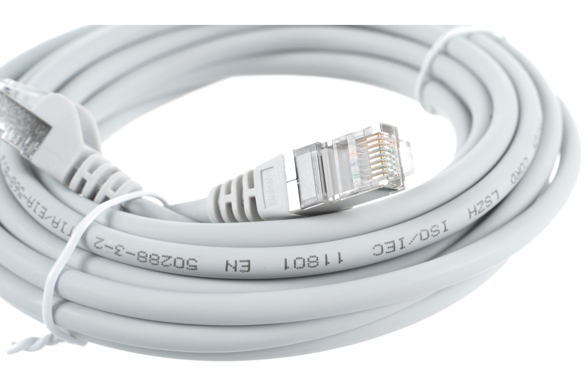 Патч-корд Lanmaster LAN-PC45/S5E-5.0-GY серый