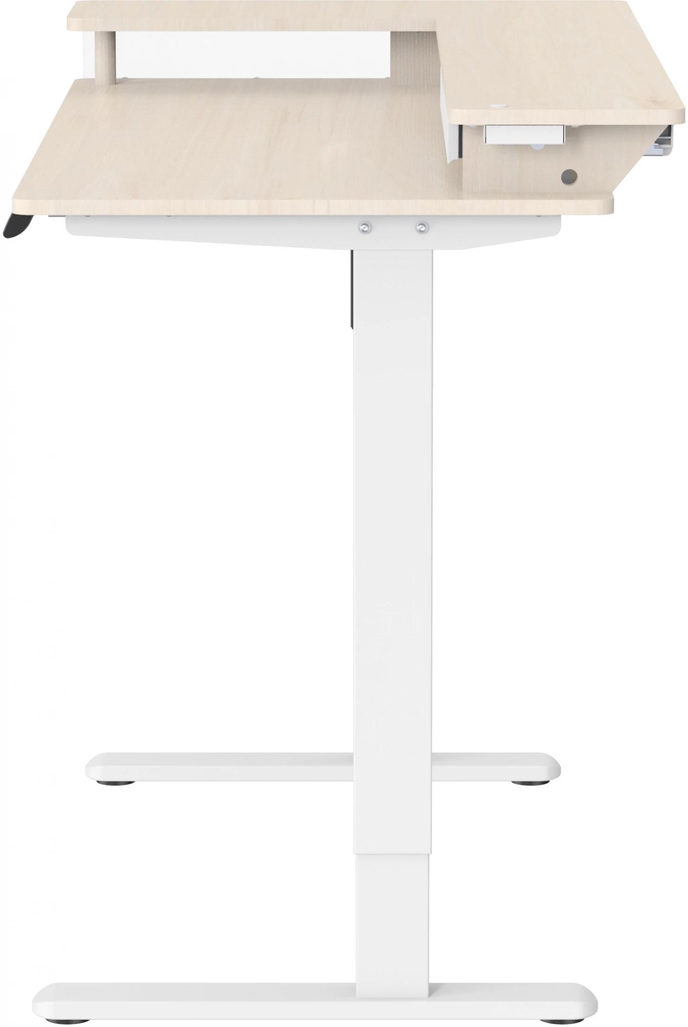 Стол компьютерный Cactus CS-EDL-DWT светлый дуб/белый