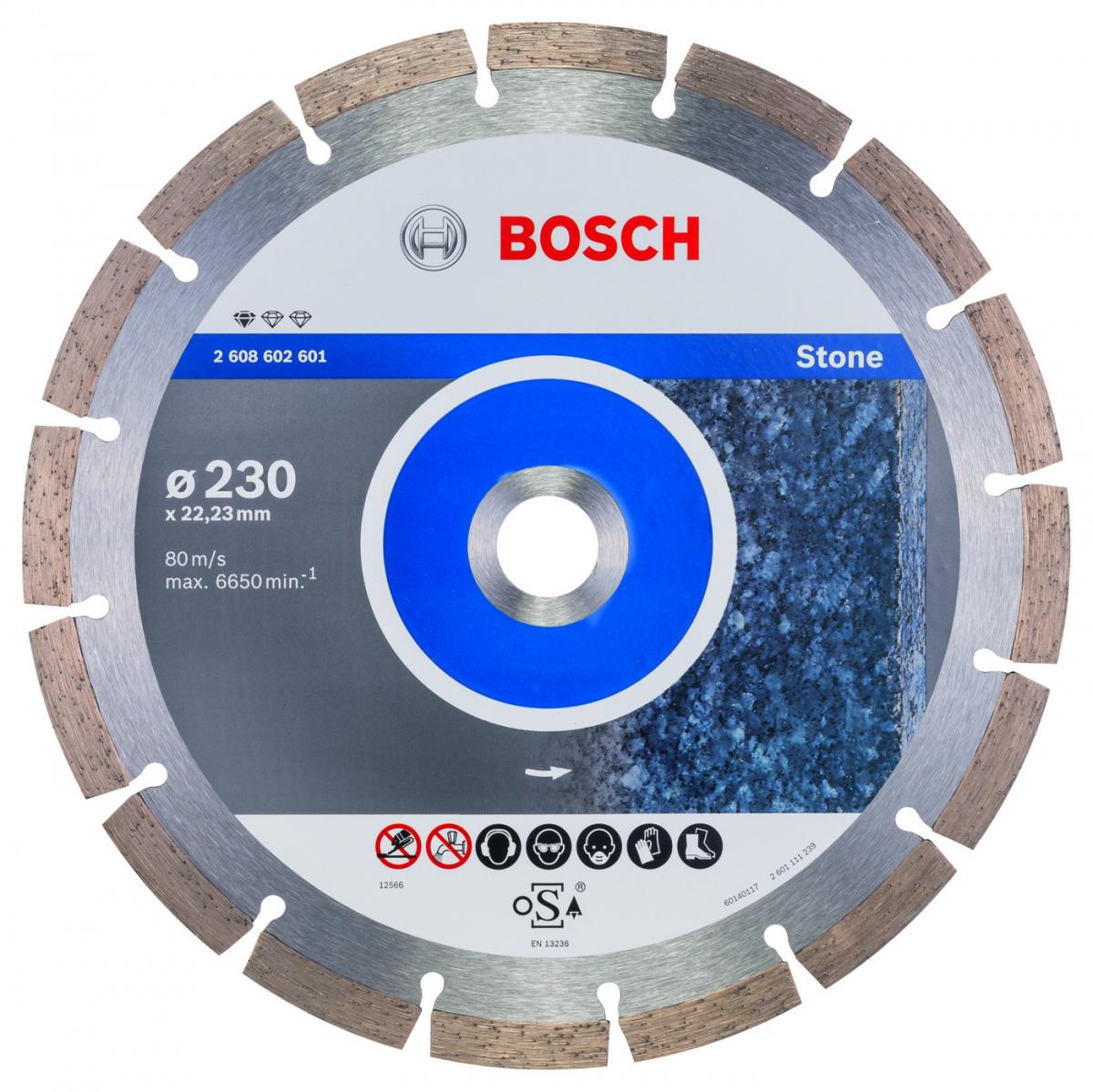 Алмазный диск Bosch 230х22мм Standard for Stone 2608602601
