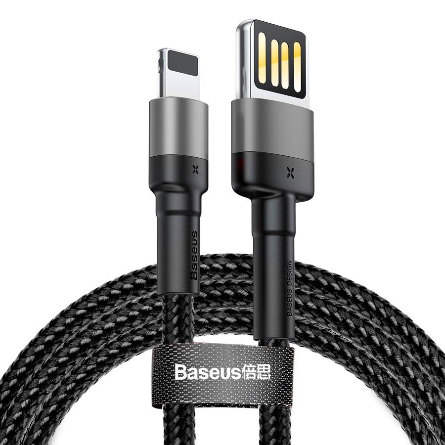 Кабель Baseus Cafule 1m Gray/Black (CALKLF-GG1)