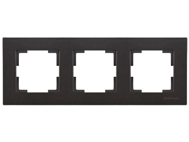 Рамка 3-ая горизонтальная черная, RITA, MUTLUSAN