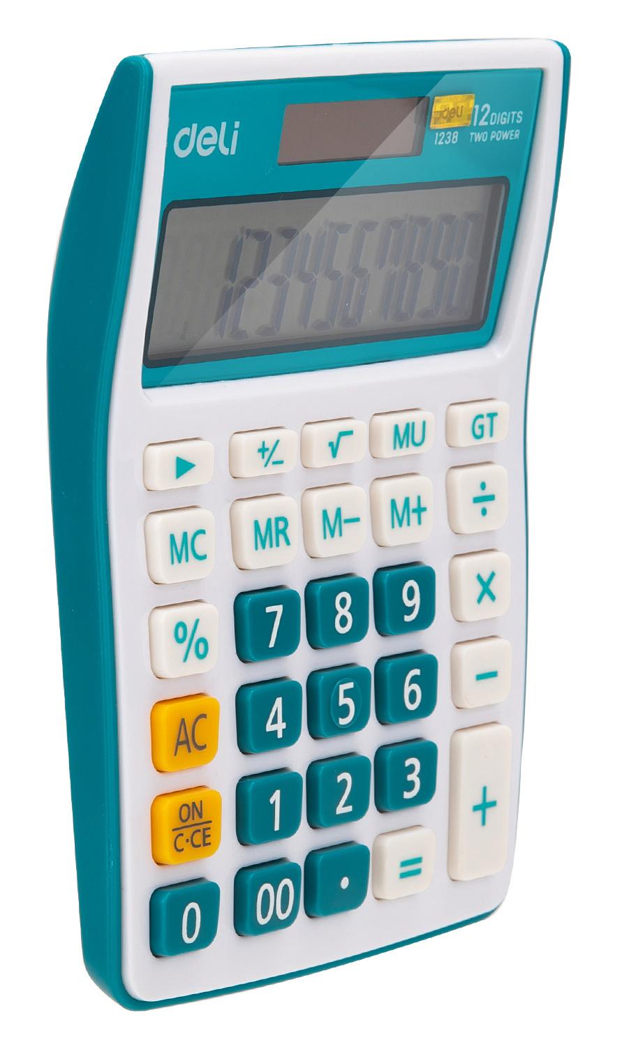 Калькулятор Deli E1238/BLUE