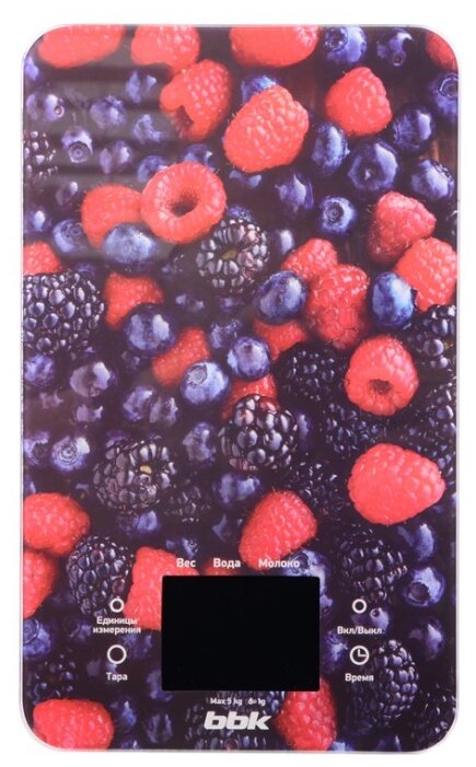 Кухонные весы BBK KS107G лесные ягоды Red/Black