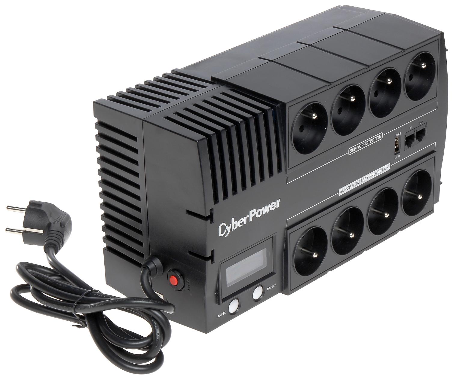 Источник бесперебойного питания CyberPower BR700ELCD 700VA/420W (1PE-C000332-01G)