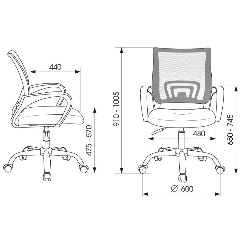 Офисное кресло Бюрократ TW-01 TW-11 черный (CH-695NLTSL/Black)