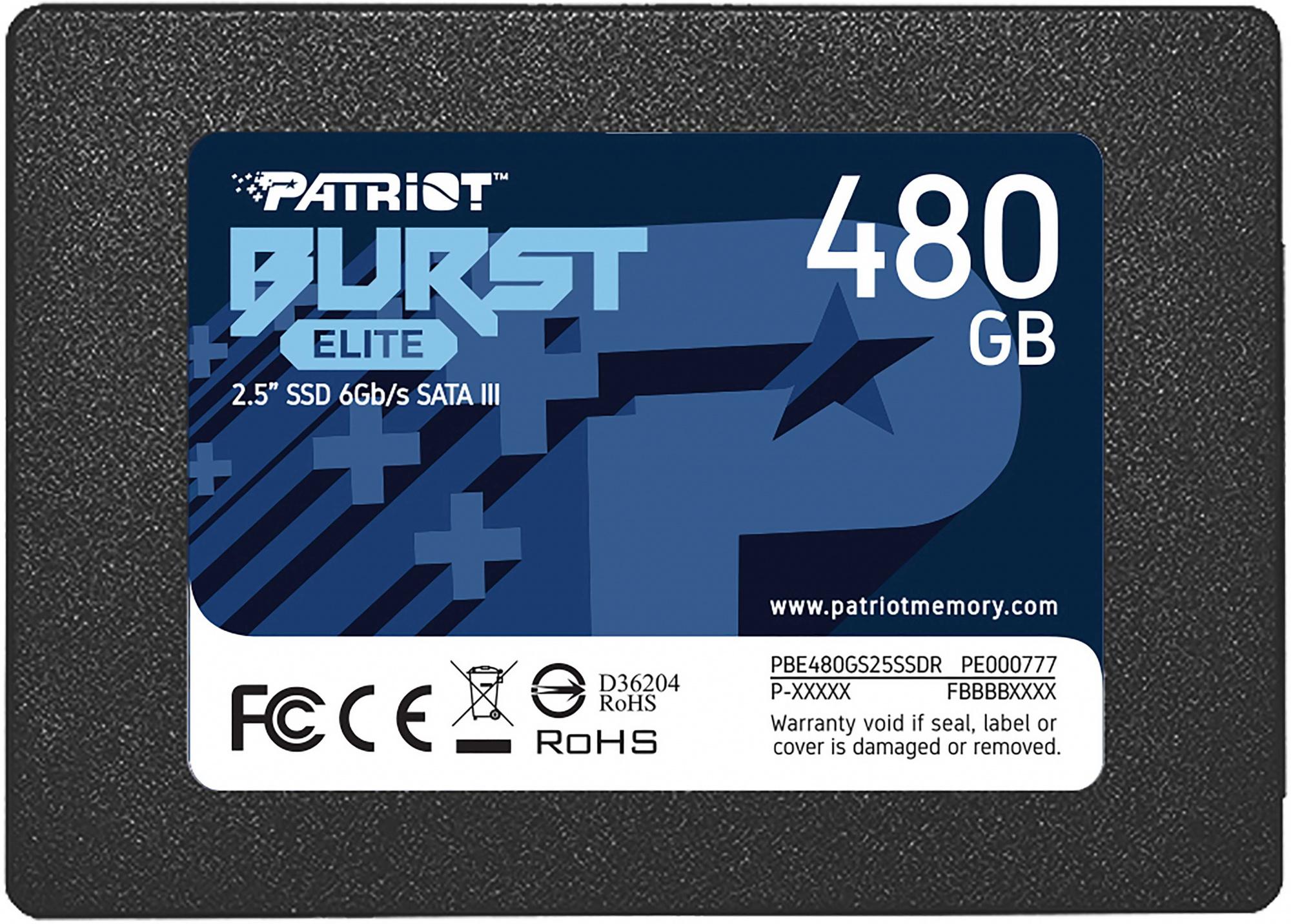 SSD диск Patriot 480GB PBE480GS25SSDR